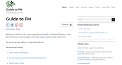 Desktop Screenshot of guidetofootballmanager.com