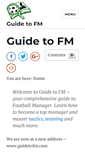 Mobile Screenshot of guidetofootballmanager.com